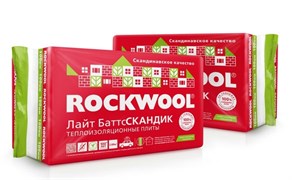 Утеплитель (Роквул) ROCKWOOL Лайт Баттс Скандик 800х600х100мм (2,88 м.кв.) 4876_A